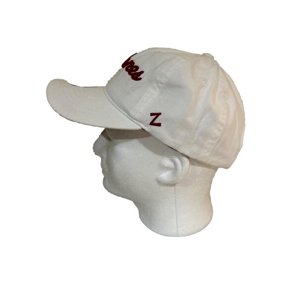 Iowa State Cyclones Adjustable Baseball Cap White/Red Zephyr Embroidered Cotton - Picture 2 of 6